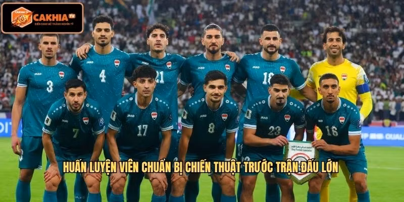 Huấn luyện viên chuẩn bị chiến thuật trước trận đấu lớn