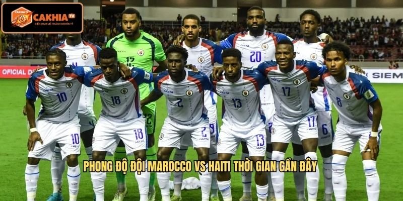 Phong độ đội Marocco VS Haiti thời gian gần đây 