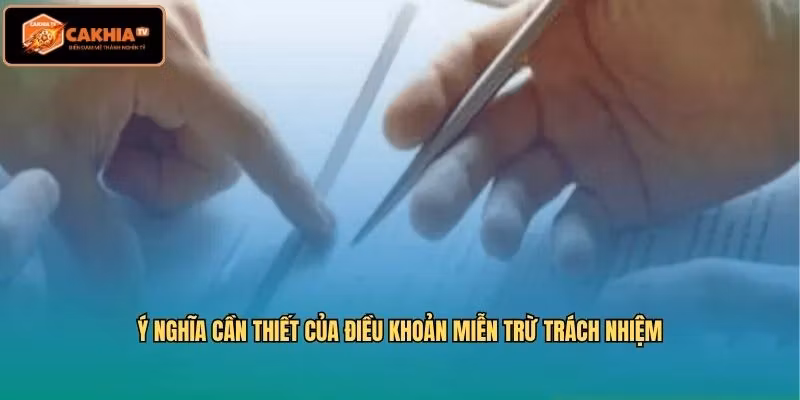 Ý nghĩa cần thiết của điều khoản miễn trừ trách nhiệm